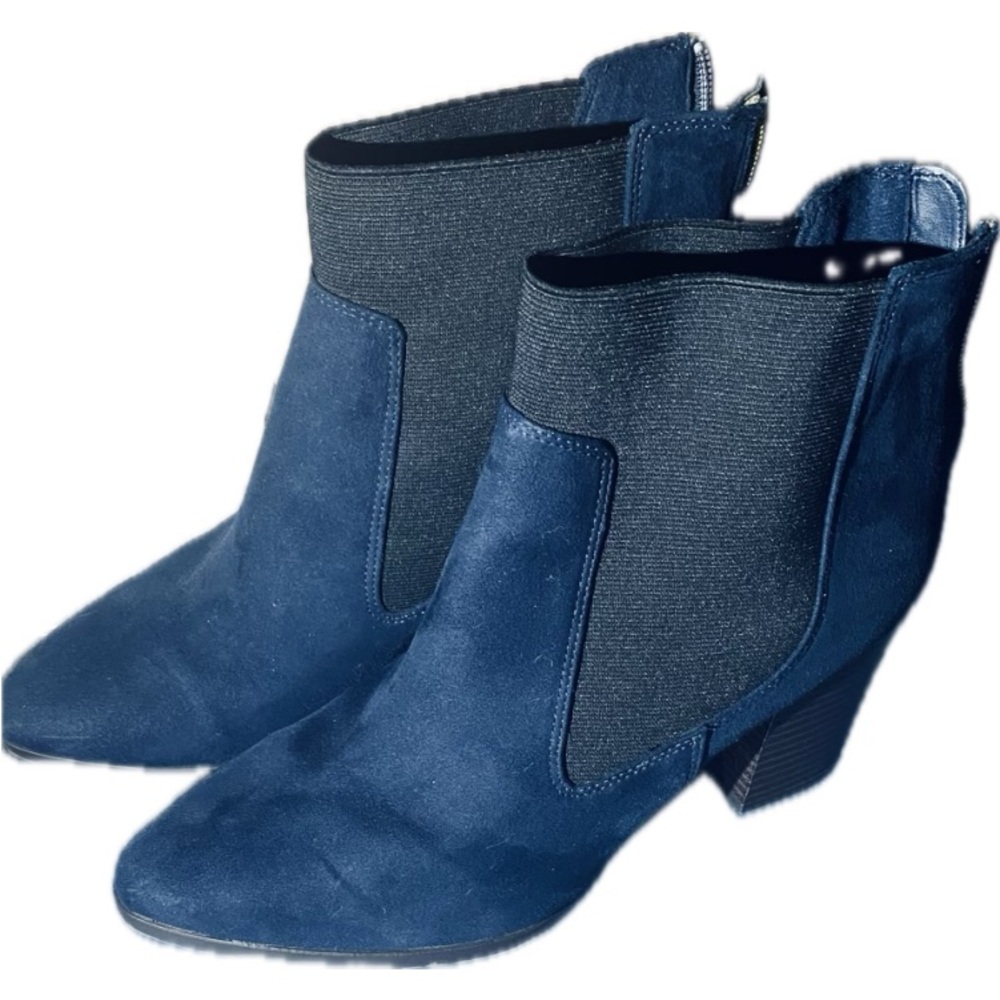 Navy booties
